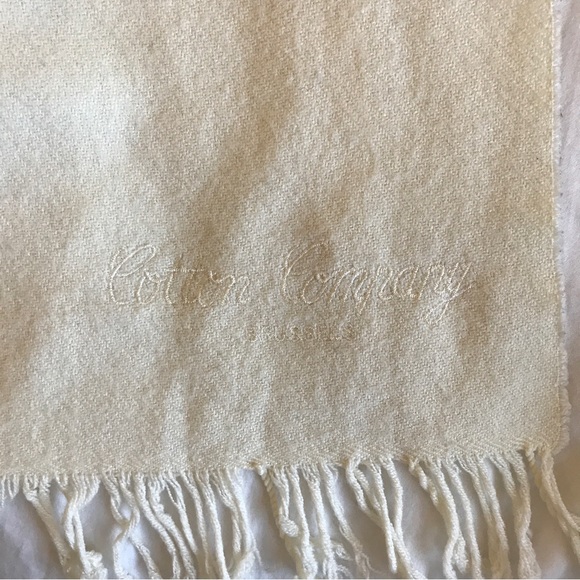 Cotton Company Brussels Fringe Scarf Cream Almond - Picture 3 of 4
